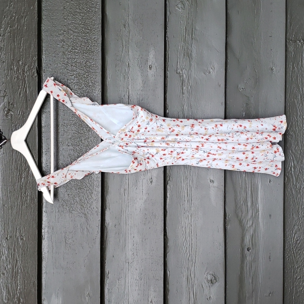 LULU'S By the Bouq Light Blue Floral Print Skater Dress sz XS Womens Fit & Flare - Picture 9 of 12